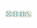 Frost White Tiffany Blue Dice Valve Caps