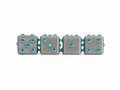 Tiffany Blue Chrome Dice Valve Cap
