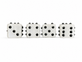 Frost White Black Obsidian Dice Valve Cap