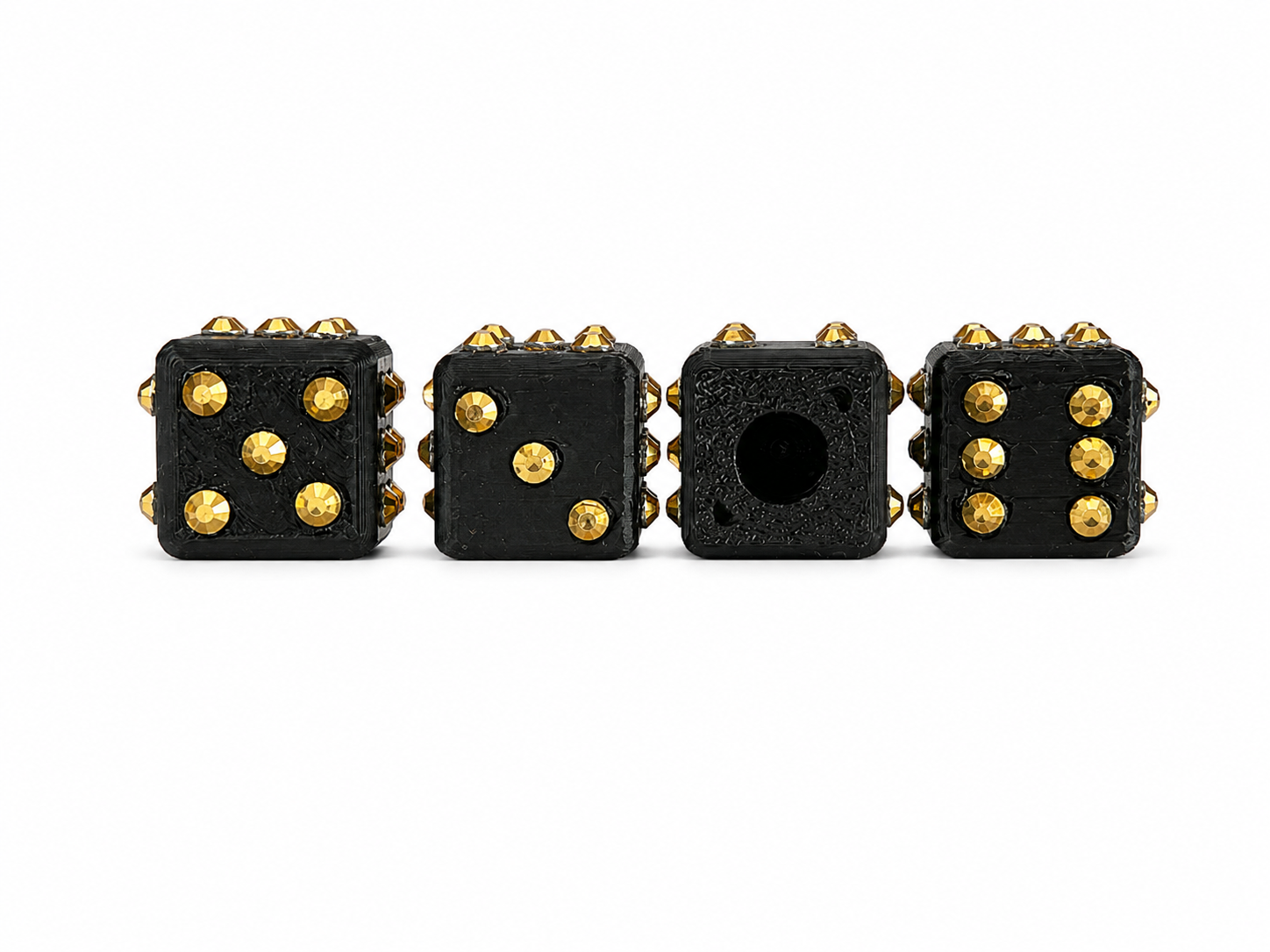 Imperial Gold Dice Valve Caps