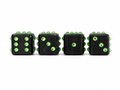 Electric Green Dice Valve Caps