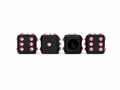 Rose Pink Dice Valve Caps